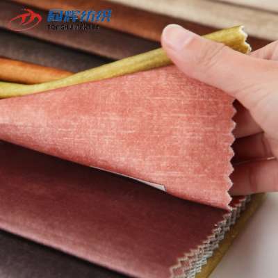 Wholesale Textile Super Soft 100% Polyester Upholstery  Velvet Fabric For Sofa